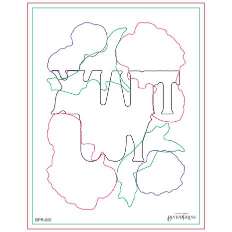 Spellbinders Thank You Blooms Registration Press Plates (BPR-001) (OUTLET) Spellbinders Thank You Blooms Registration Press Plates (BPR-001) (OUTLET)