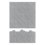 Spellbinders Luxe Backdrop and Border 3D Emboss & Cut Folder (E3D-075) (DISCONTINUED)