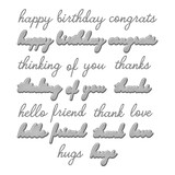 Spellbinders Handwritten Sentiments Etched Dies (S5-630)