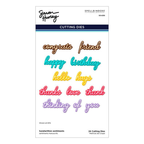 Spellbinders Handwritten Sentiments Etched Dies (S5-630) Spellbinders Handwritten Sentiments Etched Dies (S5-630)