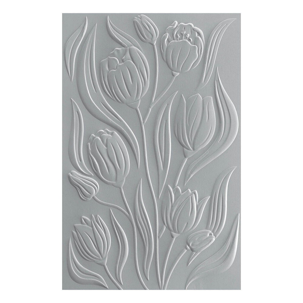 Spellbinders Twirling Tulips 3D Embossing Folder (E3D-081) Spellbinders Twirling Tulips 3D Embossing Folder (E3D-081)