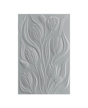 Spellbinders Twirling Tulips 3D Embossing Folder (E3D-081)