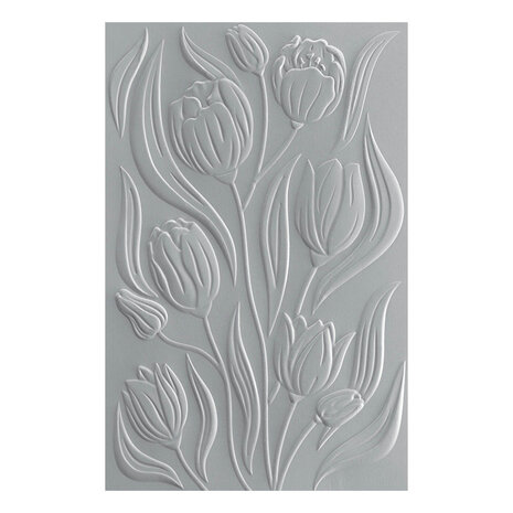 Spellbinders Twirling Tulips 3D Embossing Folder (E3D-081) Spellbinders Twirling Tulips 3D Embossing Folder (E3D-081)