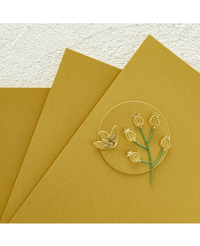 Spellbinders Brushed Gold Cardstock 8.5x11 Inch (10pcs) (SCS-116)