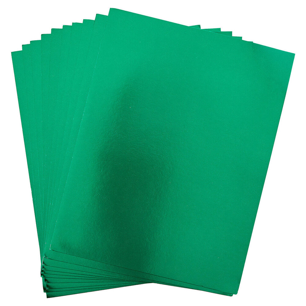 Spellbinders Mirror Green Cardstock 8.5x11 Inch (10pcs) (SCS-223) (OUTLET)