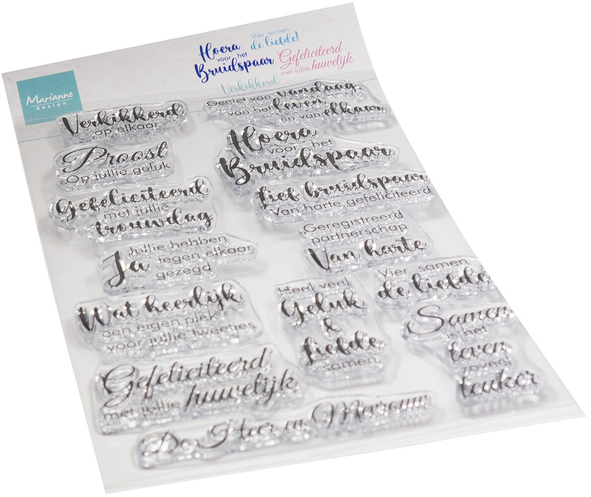 Marianne Design Clear Stamps Vier de Liefde NL (CS1165)