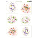 Marianne Design Decoupage A4 Sheet Mattie's Mooiste Romantic Bouquets (MB0215) (DISCONTINUED)
