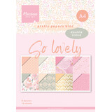 Marianne Design Pretty Papers Bloc A4 So Lovely (PK9187) (DISCONTINUED)