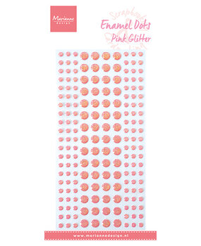 Marianne Design Enamel Dots Pink Glitter (PL4531)