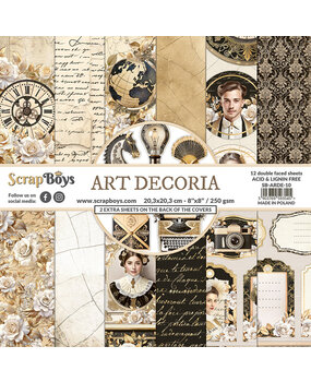 ScrapBoys Art Decoria 8x8 Inch Paper Pad (SB-ARDE-10)