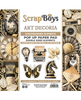 ScrapBoys Art Decoria 6x6 Inch Pop Up Paper Pad (SB-ARDE-11) (DISCONTINUED)