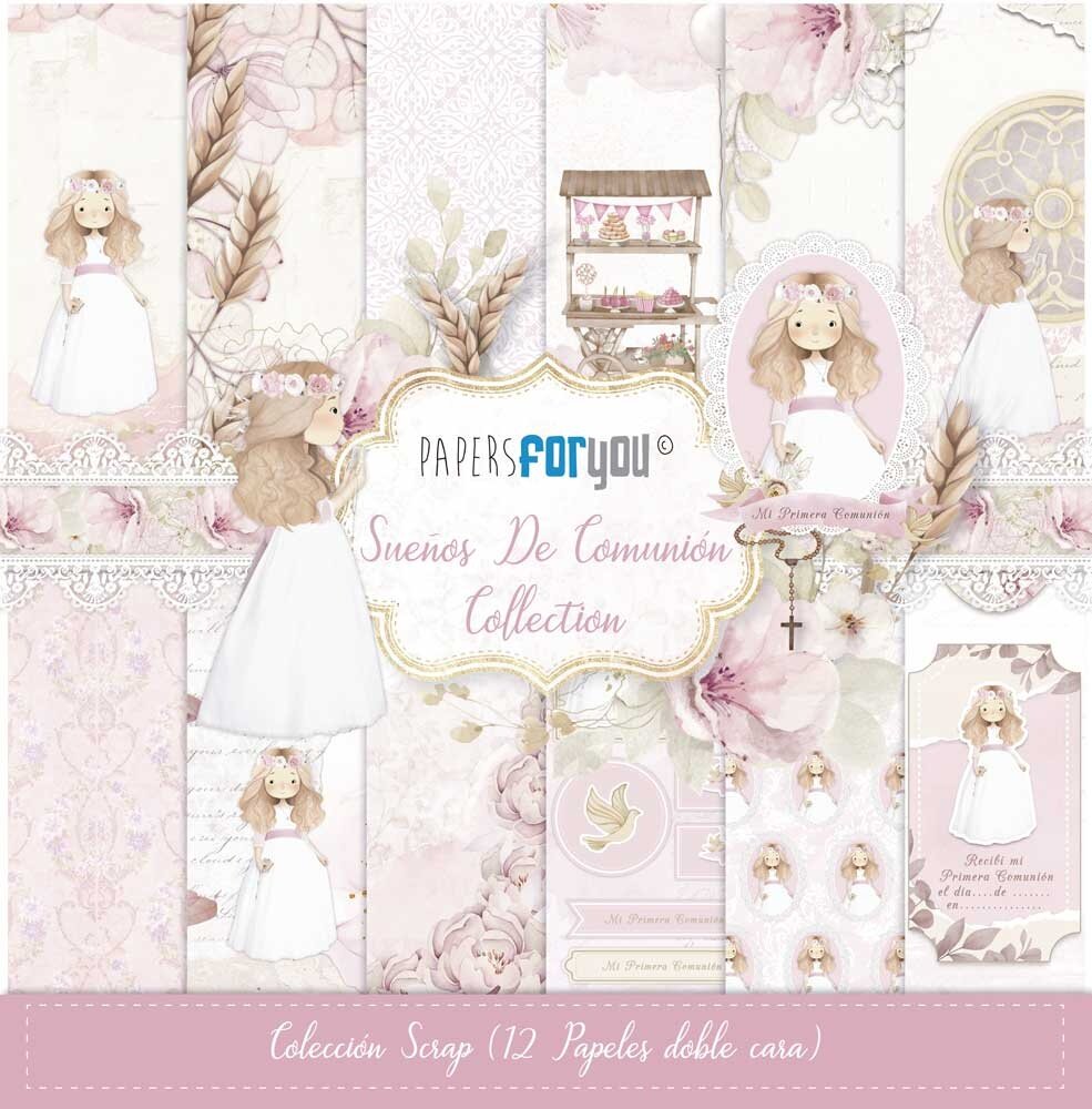 Papers For You Sueños De Comunión Niña Rubia Scrap Paper Pack (12pcs) (PFY-13366) (DISCONTINUED) Papers For You Sueños De Comunión Niña Rubia Scrap Paper Pack (12pcs) (PFY-13366) (DISCONTINUED)