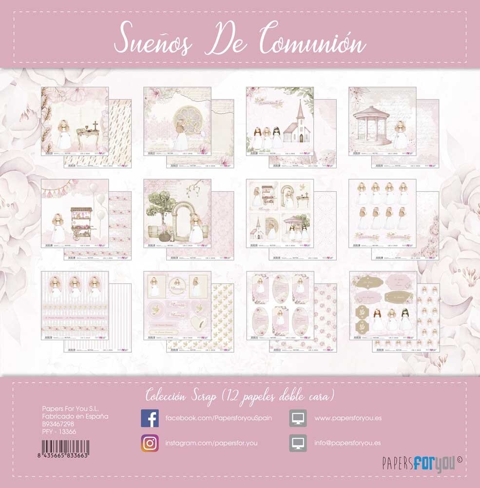 Papers For You Sueños De Comunión Niña Rubia Scrap Paper Pack (12pcs) (PFY-13366) (DISCONTINUED) Papers For You Sueños De Comunión Niña Rubia Scrap Paper Pack (12pcs) (PFY-13366) (DISCONTINUED)