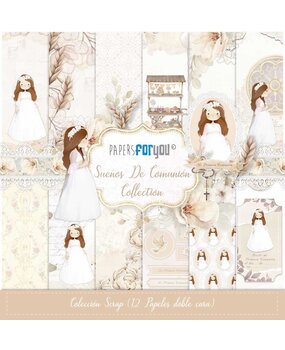 Papers For You Sueños De Comunión Niña Pelirroja Scrap Paper Pack (12pcs) (PFY-13395) (DISCONTINUED)