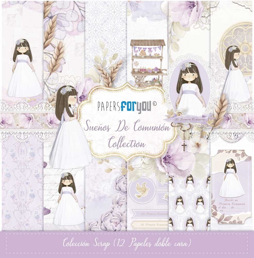 Papers For You Sueños De Comunión Niña Morena Scrap Paper Pack (12pcs) (PFY-13381) (DISCONTINUED) Papers For You Sueños De Comunión Niña Morena Scrap Paper Pack (12pcs) (PFY-13381) (DISCONTINUED)
