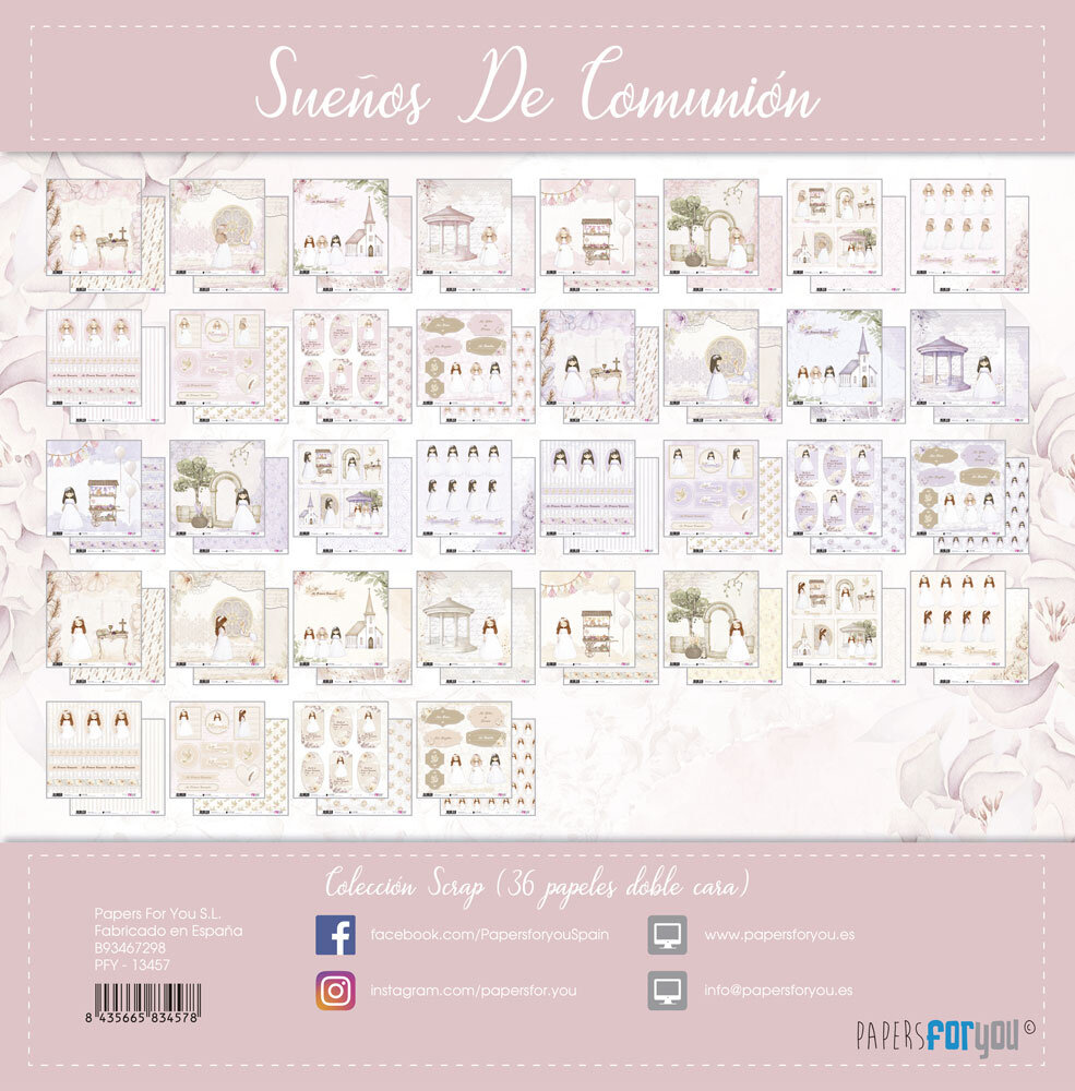 Papers For You Sueños De Comunión Niñas Mini Scrap Paper Pack (36pcs) (PFY-13457) (DISCONTINUED) Papers For You Sueños De Comunión Niñas Mini Scrap Paper Pack (36pcs) (PFY-13457) (DISCONTINUED)