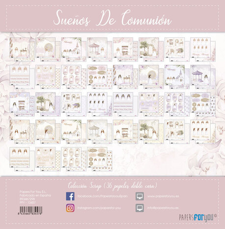 Papers For You Sueños De Comunión Niñas Mini Scrap Paper Pack (36pcs) (PFY-13457) (DISCONTINUED) Papers For You Sueños De Comunión Niñas Mini Scrap Paper Pack (36pcs) (PFY-13457) (DISCONTINUED)