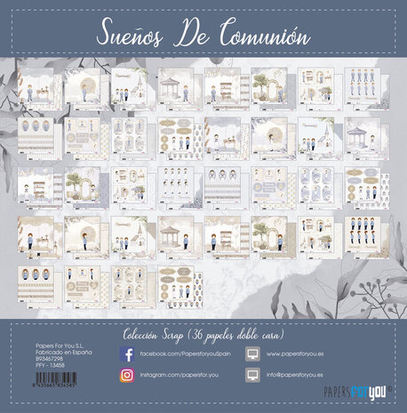 Papers For You Sueños De Comunión Niños Mini Scrap Paper Pack (36pcs) (PFY-13458) (DISCONTINUED) Papers For You Sueños De Comunión Niños Mini Scrap Paper Pack (36pcs) (PFY-13458) (DISCONTINUED)