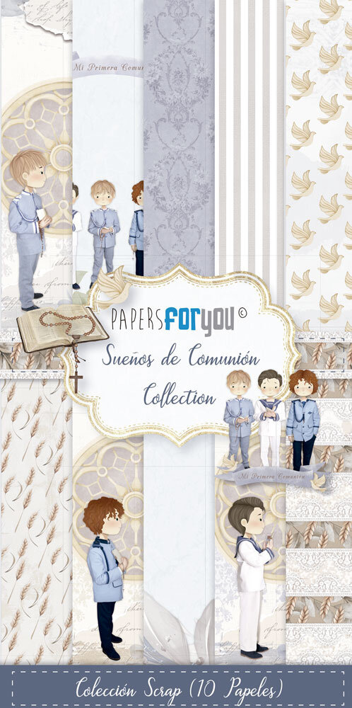 Papers For You Sueños De Comunión Niños Slim Scrap Paper Pack (14pcs) (PFY-13461) (DISCONTINUED) Papers For You Sueños De Comunión Niños Slim Scrap Paper Pack (14pcs) (PFY-13461) (DISCONTINUED)