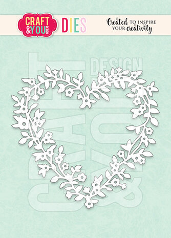 Craft & You Design Flowerheart Frame Dies (CW281) Craft & You Design Flowerheart Frame Dies (CW281)