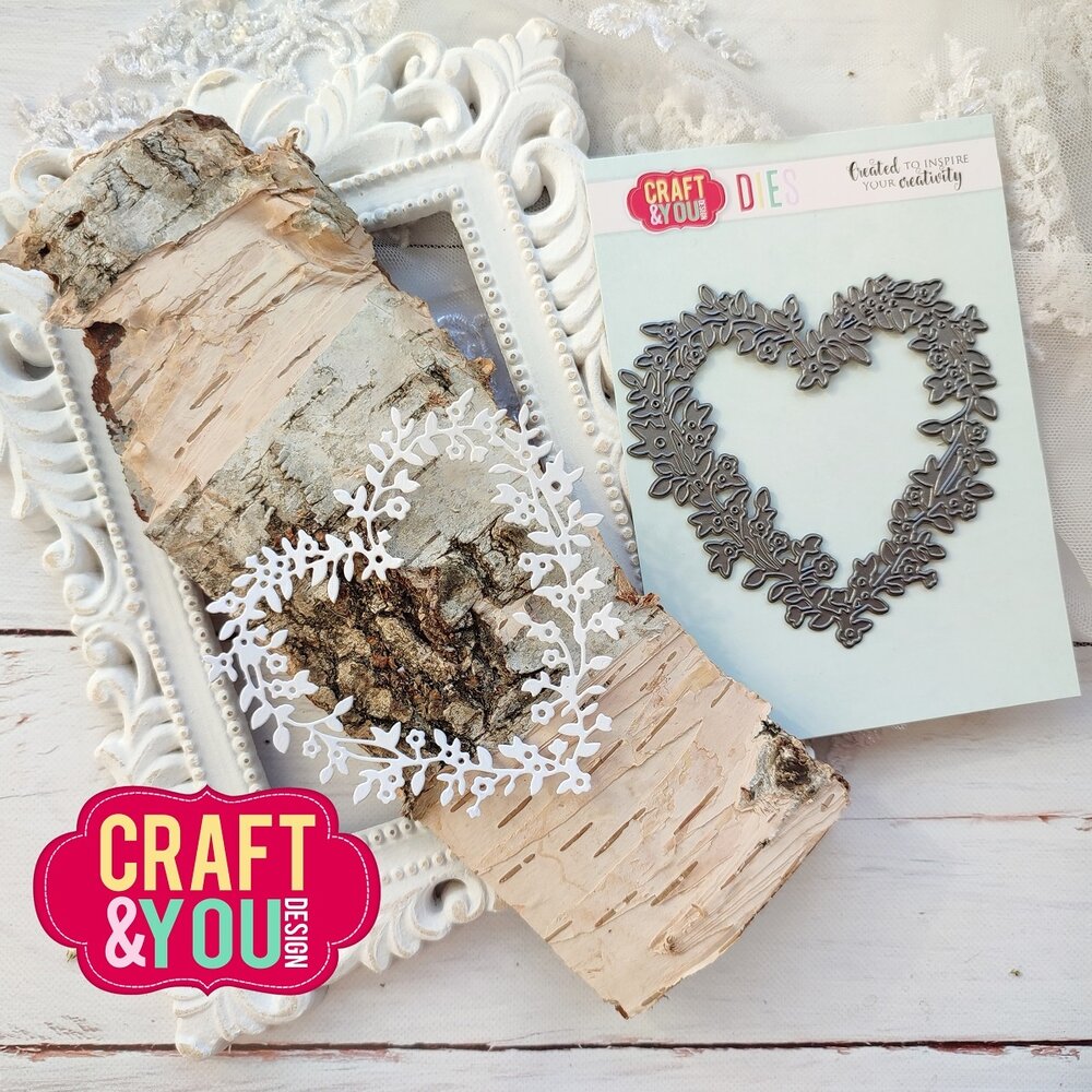 Craft & You Design Flowerheart Frame Dies (CW281) Craft & You Design Flowerheart Frame Dies (CW281)