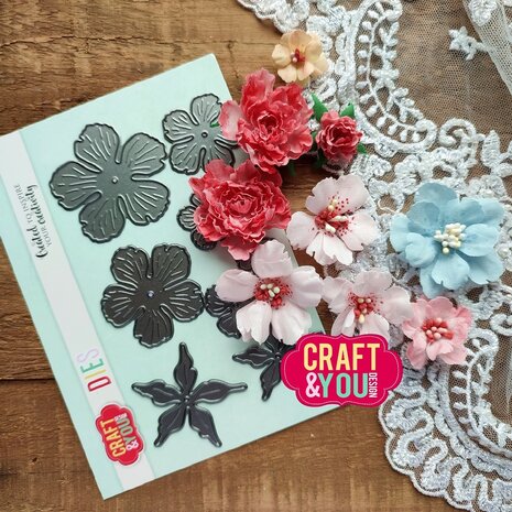 Craft & You Design Magda's Peony Dies (CW279) Craft & You Design Magda's Peony Dies (CW279)
