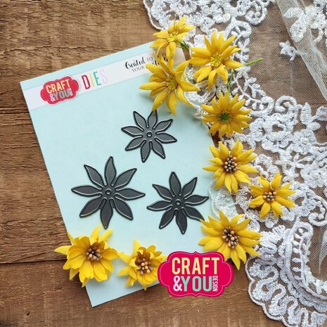 Craft & You Design Magda's Sunflower Dies (CW280) (DISCONTINUED)