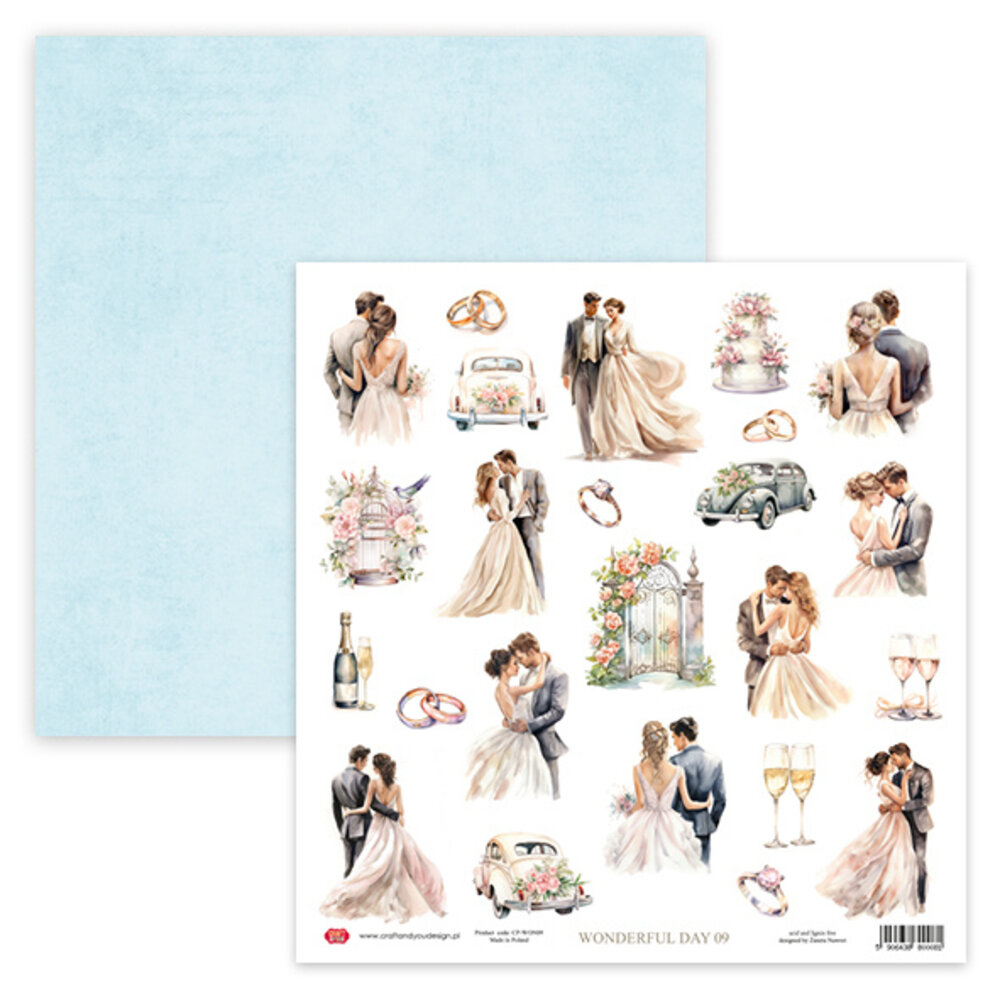 Craft & You Design Wonderful Day 12x12 Inch Creative Set 250gsm (4sheets) (CSET-WON-4) (DISCONTINUED)