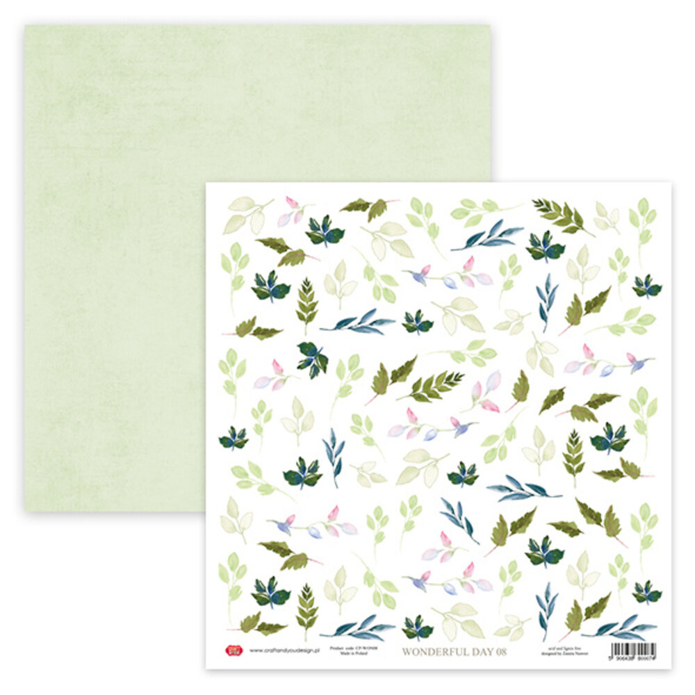 Craft & You Design Wonderful Day 12x12 Inch Creative Set 250gsm (8sheets) (CSET-WON-8) (DISCONTINUED)