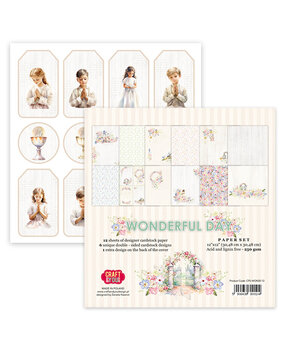 Craft & You Design Wonderful Day 12x12 Inch Paper Set 250gsm (12sheets) (CPS-WON30-12) (DISCONTINUED)