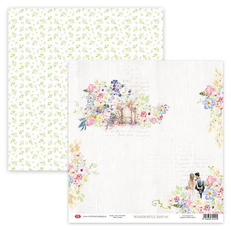Craft & You Design Wonderful Day 12x12 Inch Paper Set 250gsm (12sheets) (CPS-WON30-12) (DISCONTINUED)