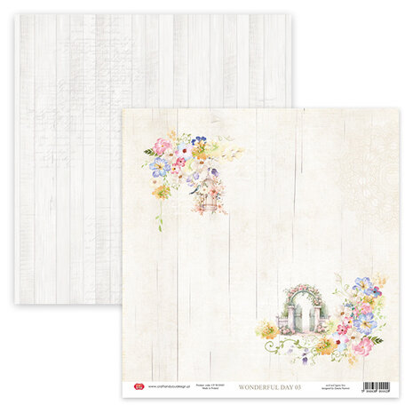 Craft & You Design Wonderful Day 12x12 Inch Paper Set 250gsm (12sheets) (CPS-WON30-12) (DISCONTINUED)