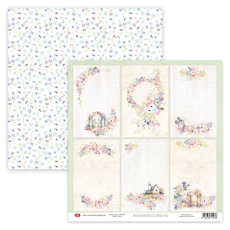 Craft & You Design Wonderful Day 12x12 Inch Paper Set 250gsm (12sheets) (CPS-WON30-12) (DISCONTINUED)