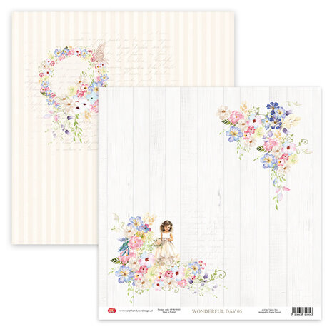 Craft & You Design Wonderful Day 12x12 Inch Paper Set 250gsm (12sheets) (CPS-WON30-12) (DISCONTINUED)