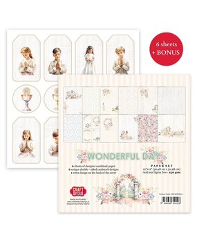 Craft & You Design Wonderful Day 12x12 Inch Paper Set 250gsm (6sheets) (CPS-WON30-6) (DISCONTINUED)