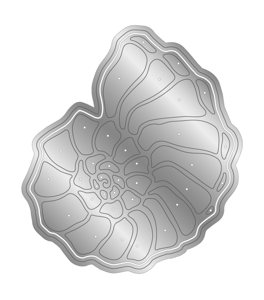 Crafter's Companion Enchanted Ocean Metal Die Spiralling Shell (S-EO-MD-SPSH) (DISCONTINUED)