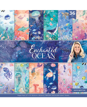 Crafter's Companion Enchanted Ocean 12x12 Inch Paper Pad (S-EO-PAD12)