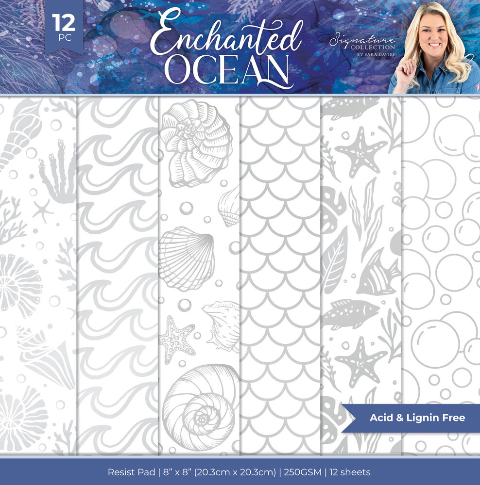 Crafter's Companion Enchanted Ocean 8x8 Inch Resist Pad (S-EO-RPAD8) (DISCONTINUED) Crafter's Companion Enchanted Ocean 8x8 Inch Resist Pad (S-EO-RPAD8) (DISCONTINUED)
