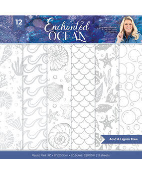 Crafter's Companion Enchanted Ocean 8x8 Inch Resist Pad (S-EO-RPAD8) (DISCONTINUED)