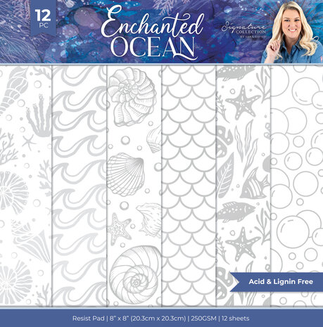 Crafter's Companion Enchanted Ocean 8x8 Inch Resist Pad (S-EO-RPAD8) (DISCONTINUED) Crafter's Companion Enchanted Ocean 8x8 Inch Resist Pad (S-EO-RPAD8) (DISCONTINUED)