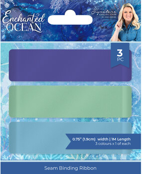 Crafter's Companion Enchanted Ocean Seam Binding Ribbon (3pcs) (S-EO-SBR) (DISCONTINUED)