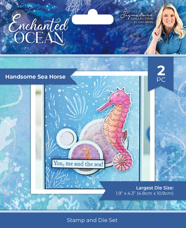 Crafter's Companion Enchanted Ocean Stamp & Die Handsome Sea Horse (S-EO-STD-HASH) Crafter's Companion Enchanted Ocean Stamp & Die Handsome Sea Horse (S-EO-STD-HASH)