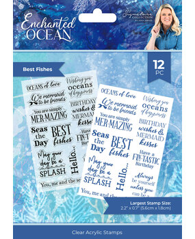 Crafter's Companion Enchanted Ocean Clear Stamp Best Fishes (S-EO-CA-ST-BEFI) (DISCONTINUED)