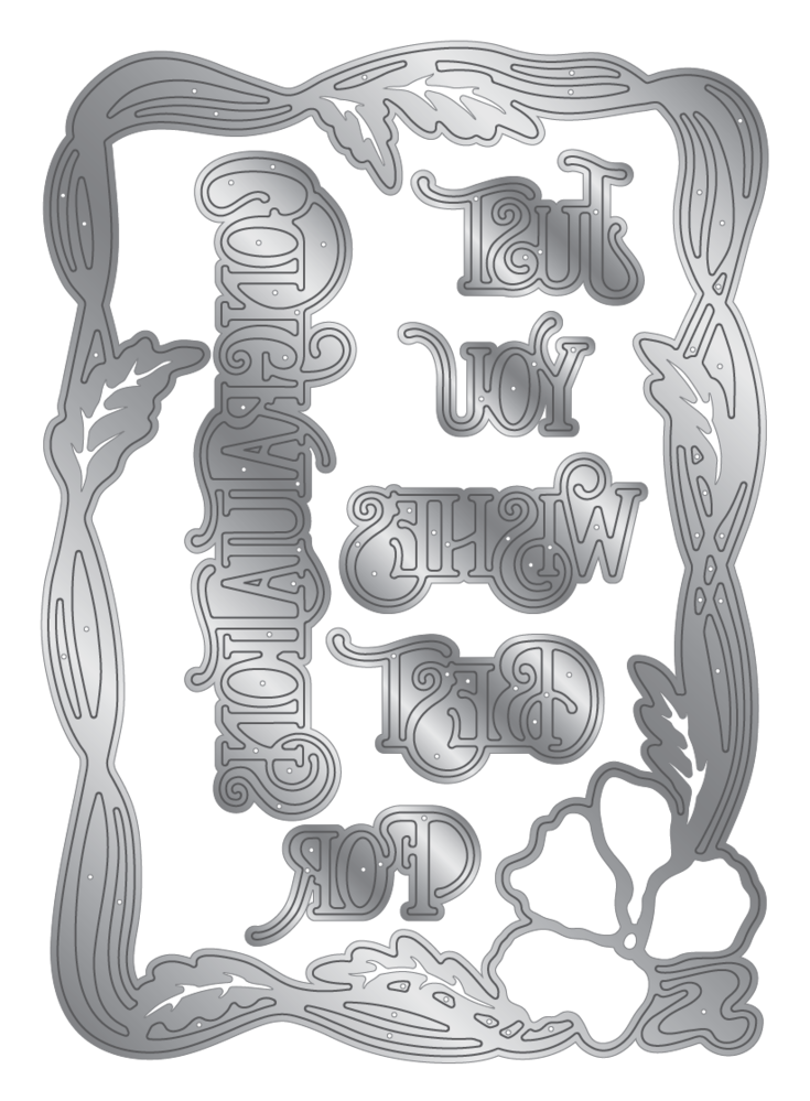Crafter's Companion In the Frame Bold Florals Metal Die Entwined Floral Frame (SD-ITF-BF-MD-EFF) (DISCONTINUED)