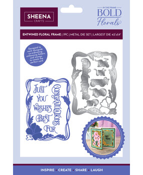 Crafter's Companion In the Frame Bold Florals Metal Die Entwined Floral Frame (SD-ITF-BF-MD-EFF) (DISCONTINUED)