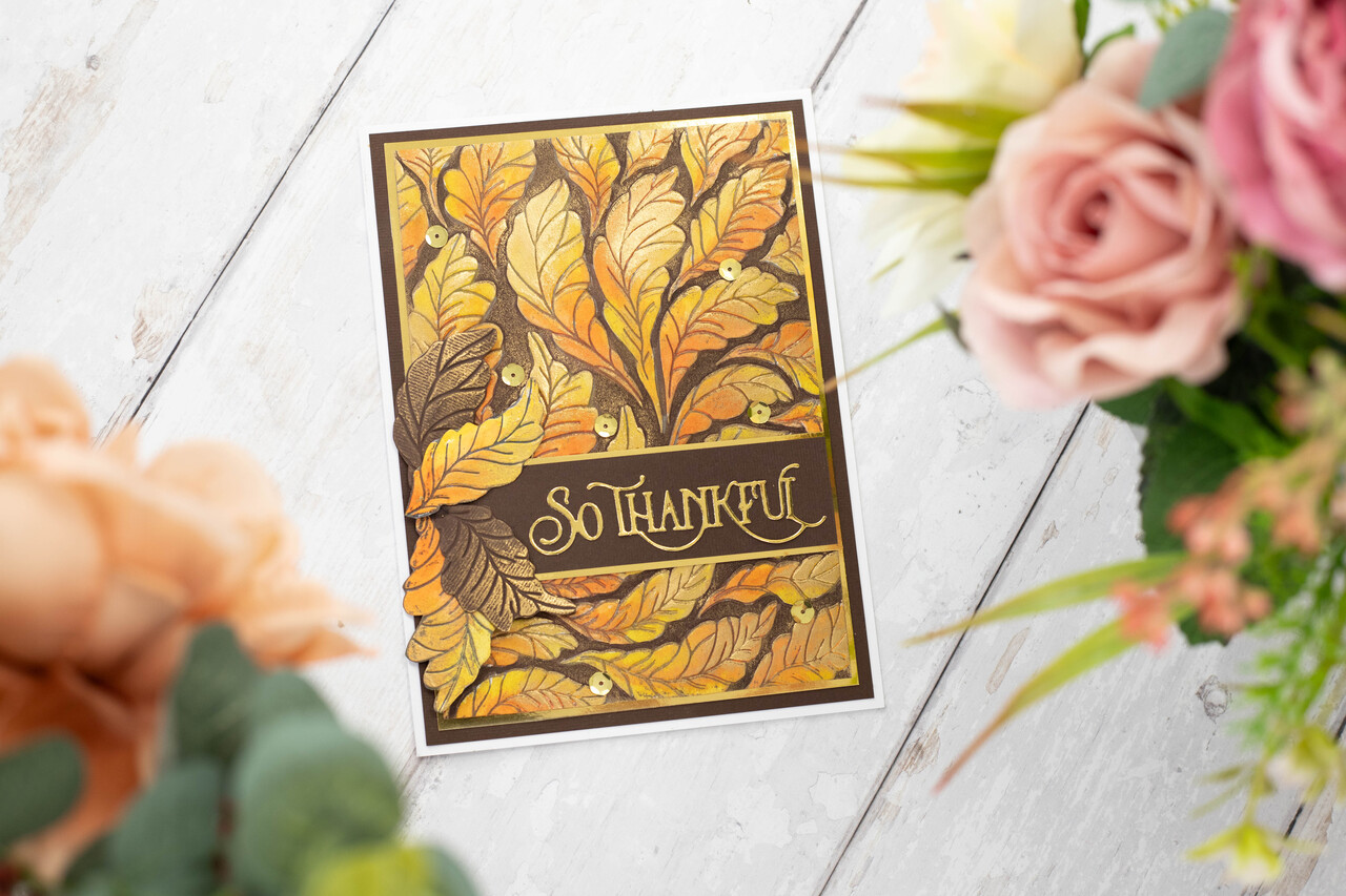 Crafter's Companion In the Frame Bold Florals Emboss Folder Swirling Leaves (SD-ITF-BF-EF5-SL) (DISCONTINUED) Crafter's Companion In the Frame Bold Florals Emboss Folder Swirling Leaves (SD-ITF-BF-EF5-SL) (DISCONTINUED)