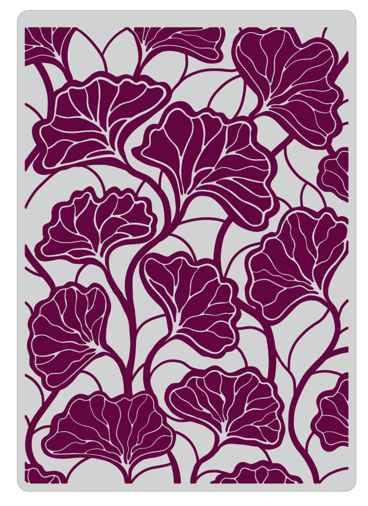 Crafter's Companion In the Frame Bold Florals 5x7 Inch Embossing Folder Ginkgo Leaves (SD-ITF-BF-EF5-GL) (DISCONTINUED) Crafter's Companion In the Frame Bold Florals 5x7 Inch Embossing Folder Ginkgo Leaves (SD-ITF-BF-EF5-GL) (DISCONTINUED)