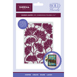 Crafter's Companion In the Frame Bold Florals 5x7 Inch Embossing Folder Ginkgo Leaves (SD-ITF-BF-EF5-GL) (DISCONTINUED)