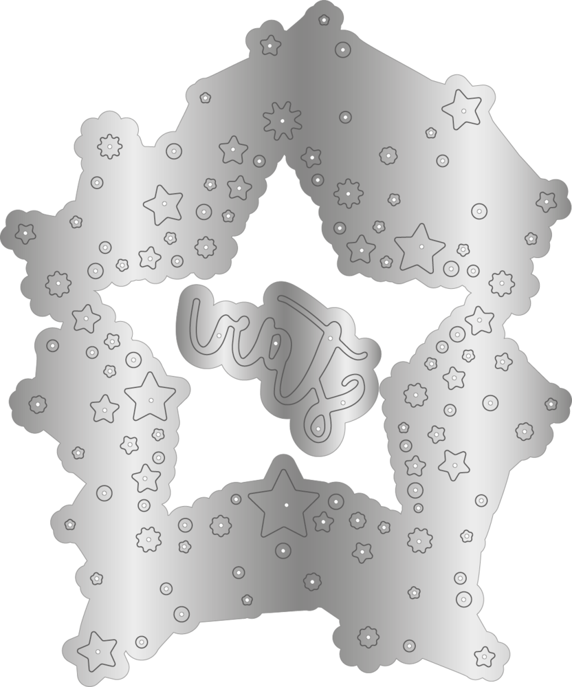 Crafter's Companion Confetti Cut In Dies Stamp & Die Shining Star (CC-STD-SHST) (DISCONTINUED) Crafter's Companion Confetti Cut In Dies Stamp & Die Shining Star (CC-STD-SHST) (DISCONTINUED)