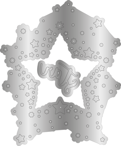 Crafter's Companion Confetti Cut In Dies Stamp & Die Shining Star (CC-STD-SHST) (DISCONTINUED) Crafter's Companion Confetti Cut In Dies Stamp & Die Shining Star (CC-STD-SHST) (DISCONTINUED)